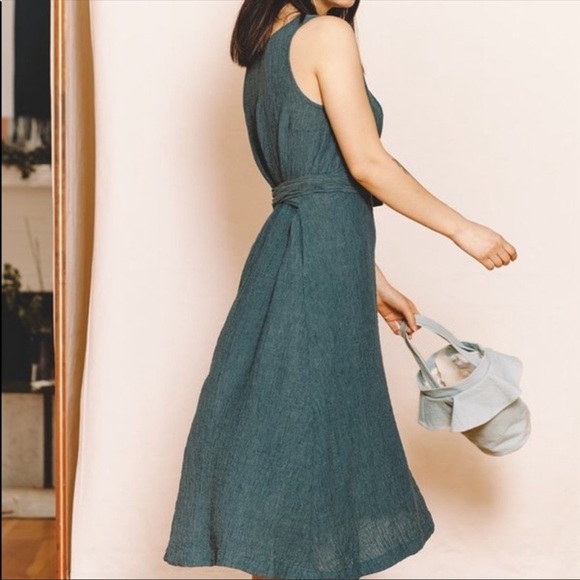 Esby Apparel Casey Linen Dress Size Small - Picture 3 of 9